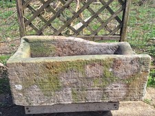 Antique Reclaimed Garden York Stone Trough Planter FREE UK PALLET DELIVERY 