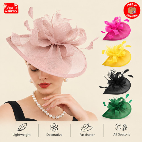 Women feather fascinator - women's, hat