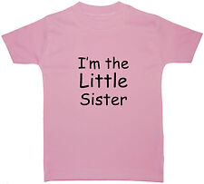 I'm The Little Sister Baby Children T-Shirt Tops 0-6yrs Cute Gift Funny Family