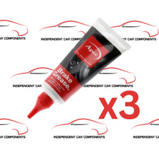 3x Apec Brake Grease Lubricant Pads Car System 75ml Copper Free