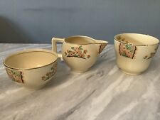 Victorian Johnson Brothers Of England Cup, Sugar Bowl & Milk Jug