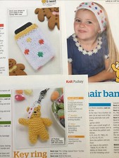 Pudsey Bear Accessories Knitting Pattern (please See Notes)