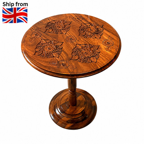 Wooden hand carved - carved, end