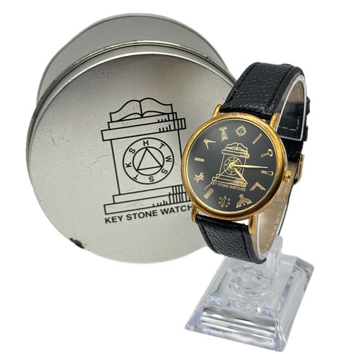 Keystone watches masonic black - keystone,