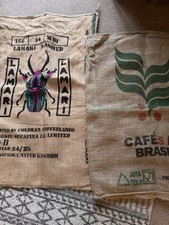 Two Used Coffee Sacks