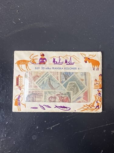 1960s stamp collector packet