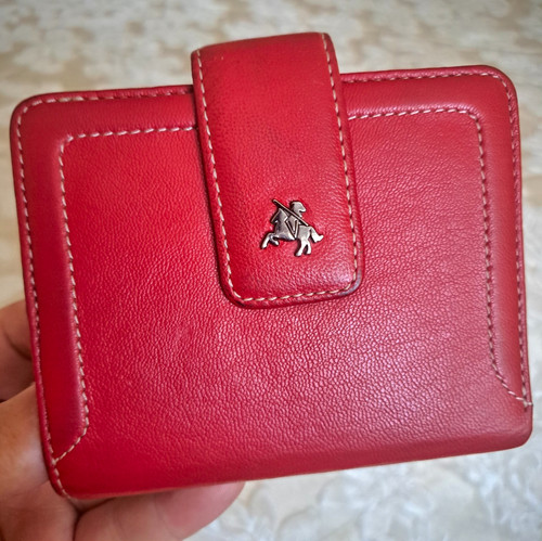 Visconti red leather folding - visconti,