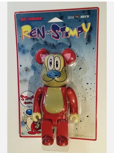 Stimpy 400 bearbrick medicom - stimpy, 400%