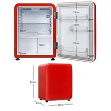 Adjustable Mini Fridge Compact Portable Refrigerator for Car Home Office Dorm