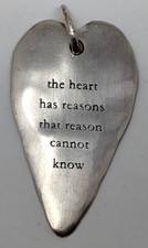 Bjorg 925 Sterling Silver Heart Shaped Pendant The Heart Has Reasons Norway