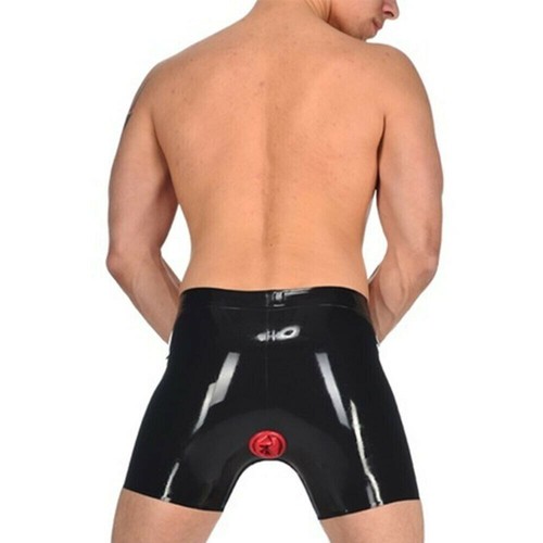 Mens latex gummi boxer brief - latex,