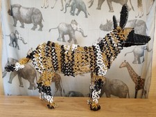 Large African wire beaded Wild