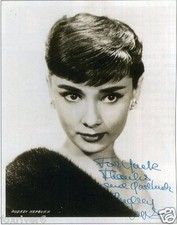 AUDREY HEPBURN Autographed