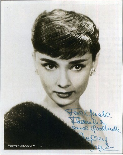 Audrey hepburn autographed - audrey,