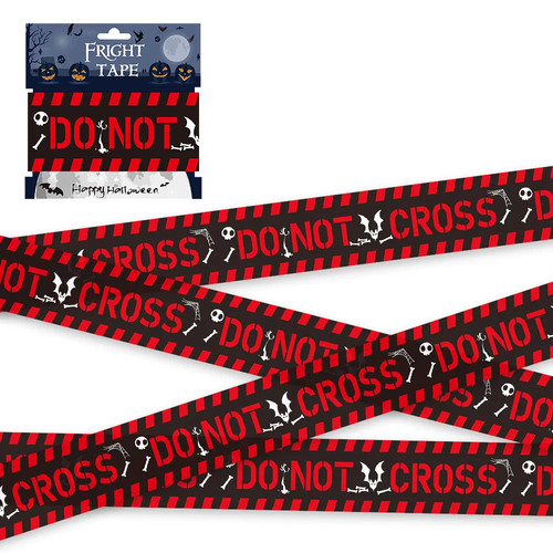 Halloween skull warning tape - halloween,