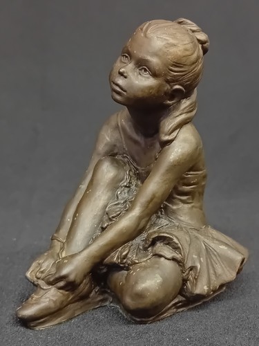 Heredities bronzed resin girl - heredities,