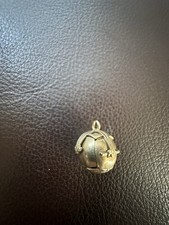 Antique 9ct Gold Silver Masonic Ball Orb Freemason Fob Charm Pendant