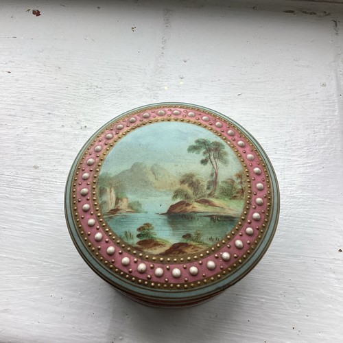 Antique hand painted trinket - hand,