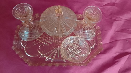 Vintage piece pink glass - 5,