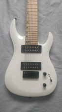 Harley Benton R-458MN Electric Guitar White, 8-String, Progressive Series