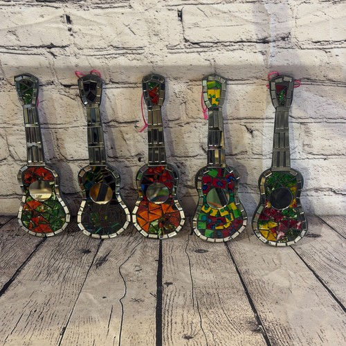 Rainbow acoustic guitar mosaic - acoustic,