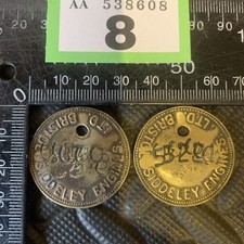 2x Rare Brass Token  Bristol