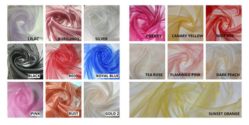 Sheer organza fabric - sheer, draping