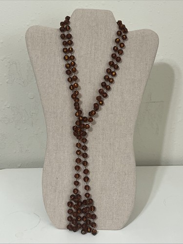 Vintage amber tone beaded - vintage,