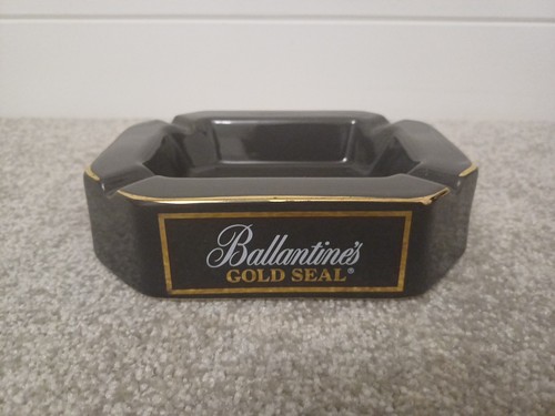 Ballantine gold seal ashtray - ballantine's,
