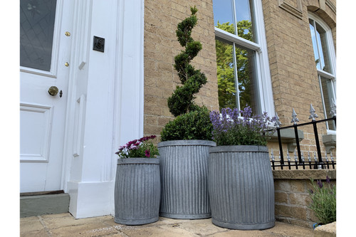 Galvanised zinc dolly tub - galvanised,