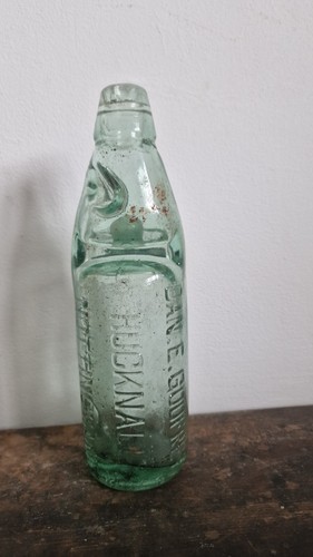 Vintage antique aqua - , glass