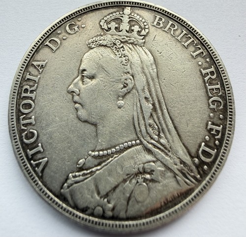 1892 victoria silver crown - 1892, vf