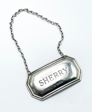 STERLING SILVER SHERRY LABEL