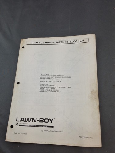 1979 lawn boy mower parts - 1979, lawn-boy
