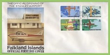 Falkland Islands 1979 Opening of Stanley Airport set on First Day Cover