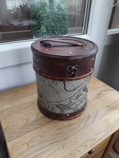  Decorative Wooden Storage Box / Barrel Treasure Chest