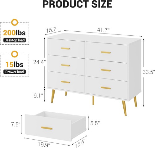Drawer dresser modern wooden - drawer,