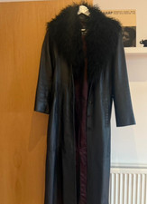Long Black Leather Coat