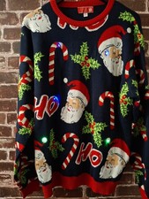 YOU LOOK UGLY TODAY Men's CHRISTMAS Light Up Jumper Size XXL - CG B27