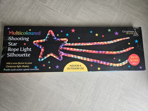 Multicoloured shooting star - shooting,