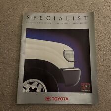 Toyota Specialist 1990 UK Brochure Corolla 4WD Estate Space Cruiser Landcruiser 