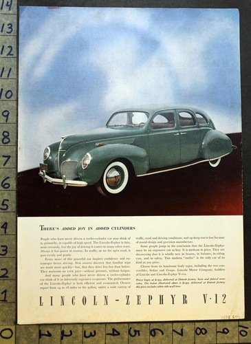 1938 lincoln zephyr 12 - 1938, v-12