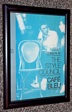STYLE COUNCIL band A4 FRAMED original 1984 cafe bleu DEBUT ALBUM promo poster