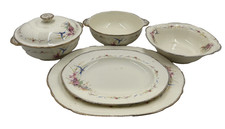 J Fryer Tunstall Part DinnerService Serving Dishes Meat Plates Swallow & Flowers