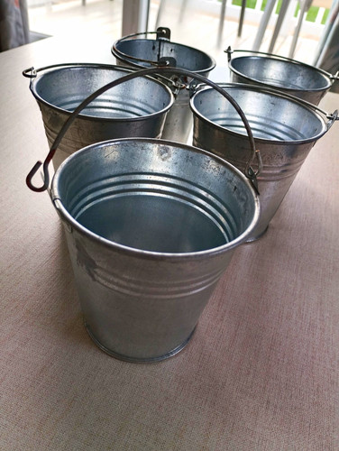 Set small galvanised - of, 5