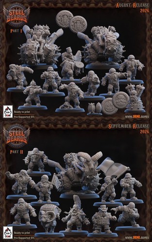 Steel beards dwarf - steel,
