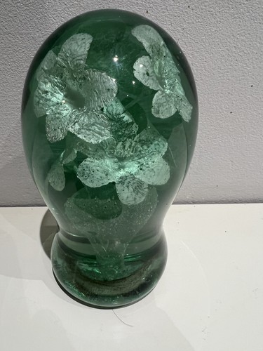 Large victorian green glass - green,