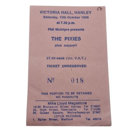 The pixies concert ticket stub - pixies,