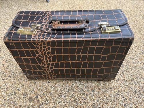 Vintage genuine crocodile skin - genuine,