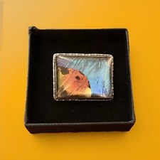 VINTAGE BROOCH BUTTERFLY WING